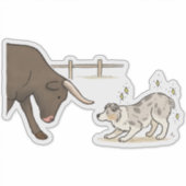 Australischer Schäferhund - Hüten Aufkleber (Vorderseite)