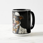 Australischer Schäferhund im Anzug Tasse (VorderseiteRechts)
