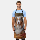Australischer Schäferhund im Herbstfall Inspiriert Schürze (Getragen)