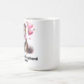 Australischer Schäferhund in Liebe Kaffeetasse (Mittel)