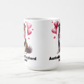 Australischer Schäferhund in Liebe Kaffeetasse (Mittel)