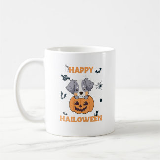 Australischer Schäferhund in Pumpkin Niedlich Happ Kaffeetasse