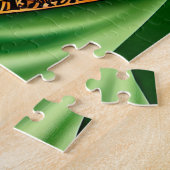 Australischer Schäferhund in St. Patrick's Day Dre Puzzle (Seite)
