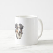 Australischer Schäferhund Kaffeetasse (VorderseiteRechts)