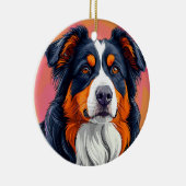 Australischer Schäferhund Keramik Ornament (Rechts)