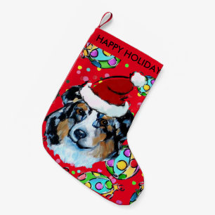 AUSTRALISCHER SCHÄFERHUND KLEINER WEIHNACHTSSTRUMPF