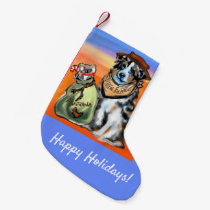 AUSTRALISCHER SCHÄFERHUND KLEINER WEIHNACHTSSTRUMPF