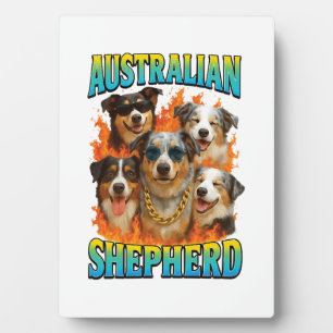 Australischer Schäferhund Kopie Fotoplatte