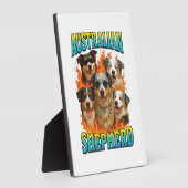 Australischer Schäferhund Kopie Fotoplatte (Seite)