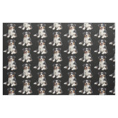 Australischer Schäferhund Lustig Tier Kunst Stoff (Fat Quarter (45,7 x 55,9 cm))
