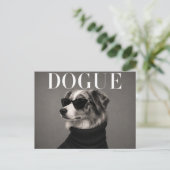 Australischer Schäferhund Luxus Couture Postkarte (Stehend Vorderseite)