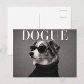 Australischer Schäferhund Luxus Couture Postkarte (Vorne/Hinten)
