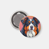 Australischer Schäferhund Magnet (Vorderseite/Rückseite)