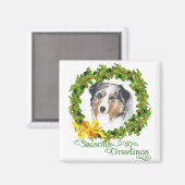 Australischer Schäferhund Magnet (Vorderseite/Rückseite)