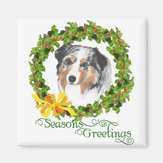 Australischer Schäferhund Magnet (Vorne)