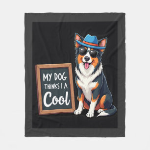 Australischer Schäferhund Mein Hund denkt, ich bin Fleecedecke
