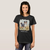 Australischer Schäferhund Merle Langschwanz Aussie T-Shirt (Vorne ganz)