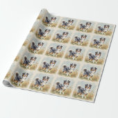Australischer Schäferhund Merle Langschwanz Geschenkpapier (Ungerollt)
