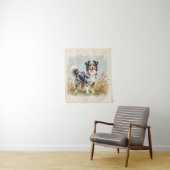 Australischer Schäferhund Merle Langschwanz Wandteppich (Beispiel)