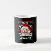 Australischer Schäferhund Merry Woofmas Weihnachte Kaffeetasse (Mittel)