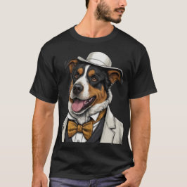 Australischer Schäferhund mit Anzug T-Shirt