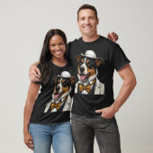 Australischer Schäferhund mit Anzug T-Shirt (Unisex)