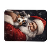 Australischer Schäferhund mit Weihnachten des Weih Magnet (Horizontal)