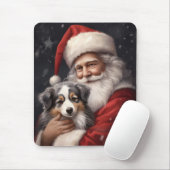 Australischer Schäferhund mit Weihnachten des Weih Mousepad (Mit Mouse)
