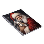 Australischer Schäferhund mit Weihnachten des Weih Notizblock (Rechte Seite)