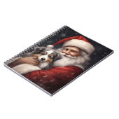 Australischer Schäferhund mit Weihnachten des Weih Notizblock (Linke Seite)
