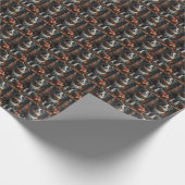 Australischer Schäferhund mit Weihnachtsgeschenken Geschenkpapier (Ecke)