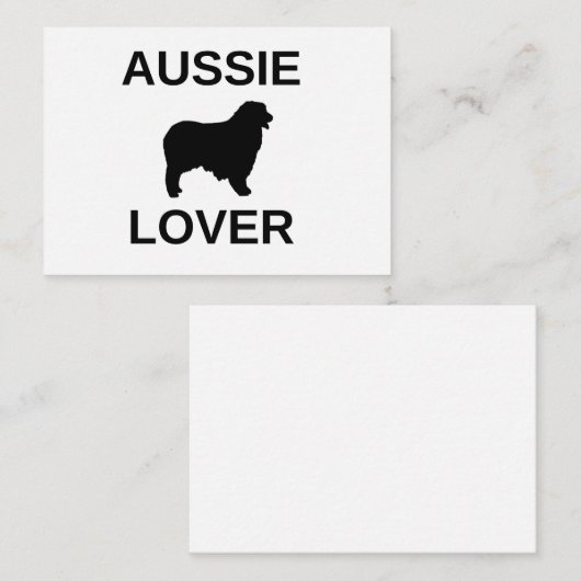 Australischer Schäferhund Mitteilungskarte (Vorne/Hinten)