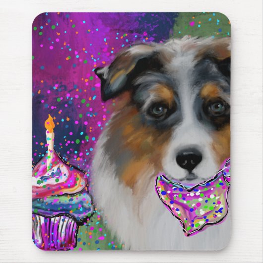 Australischer Schäferhund Mousepad (Vorne)