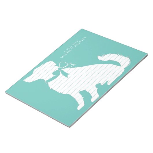 Australischer Schäferhund Notizblock (angewinkelt)