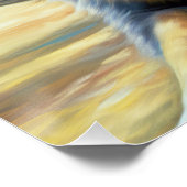 Australischer Schäferhund On Beach Liebhaber Somme Poster (Ecke)