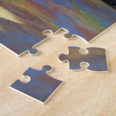 Australischer Schäferhund On Beach Liebhaber Somme Puzzle (Seite)