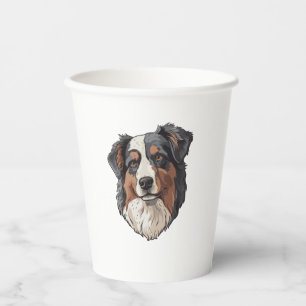 Australischer Schäferhund Pappbecher
