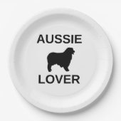 Australischer Schäferhund Pappteller (Vorderseite)