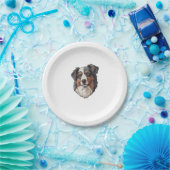 Australischer Schäferhund Pappteller (Party)