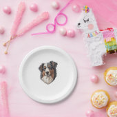 Australischer Schäferhund Pappteller (Party)