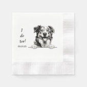 Australischer Schäferhund Personalisiert I Do Too Serviette (Vorderseite)