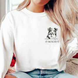 Australischer Schäferhund Personalisierte Hand Zei Sweatshirt