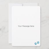 Australischer Schäferhund personalize Happy Birthd Karte (Rückseite)