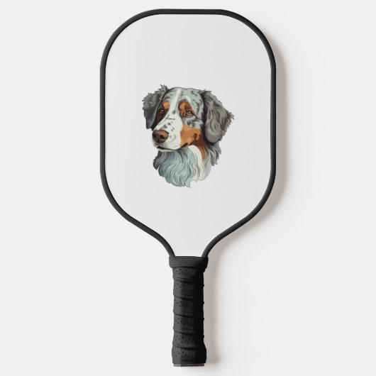 Australischer Schäferhund Pickleball Schläger (Vorderseite)