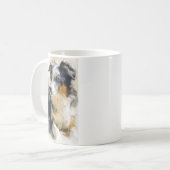 Australischer Schäferhund-Porträt Kaffeetasse (Vorderseite Links)