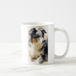 Australischer Schäferhund-Porträt Kaffeetasse