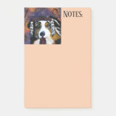 AUSTRALISCHER SCHÄFERHUND POST-IT KLEBEZETTEL (Vorderseite)