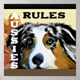 AUSTRALISCHER SCHÄFERHUND POSTER