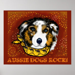 AUSTRALISCHER SCHÄFERHUND POSTER