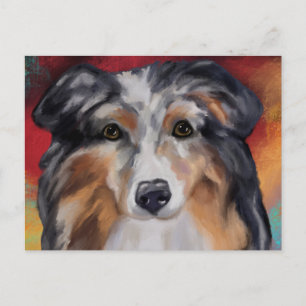 AUSTRALISCHER SCHÄFERHUND POSTKARTE